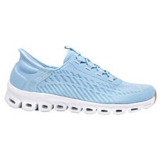 SKECHERS Slip Ins Damen mit stabiler Fersenkappe himmelblau