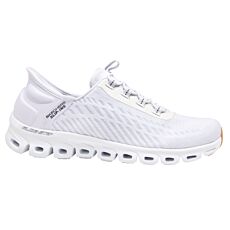 SKECHERS Slip Ins Damen mit stabiler Fersenkappe weiss