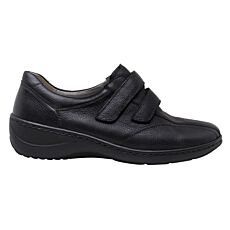 Chaussure WALDLÄUFER à fermetures velcro pour dames noir