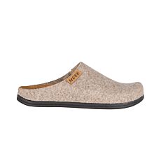 MUBB Herren Hausschuh aus echtem Wollfilz beige