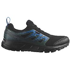 Chaussure de trail running Salomon Wander Low GTX pour hommes noir-bleu