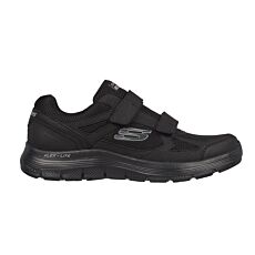 Sneaker SKECHERS hommes en matière souple avec fermeture velcro noir