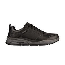 Chaussure à lacer SKECHERS pour hommes en cuir noir