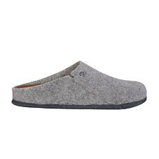 Pantoufle Birkenstock Zermatt en feutre de laine pour dames et hommes gris clair