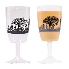 Lot de 2 verres à café 