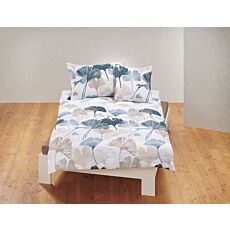 Linge de lit avec un beau motif de gingko