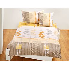 Linge de lit avec motif coloré de feuilles et de mandalas
