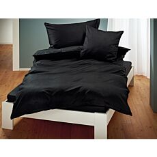 Linge de lit uni en satin avec liseré