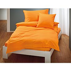 Linge de lit uni en satin avec liseré