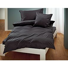 Linge de lit uni en satin avec liseré