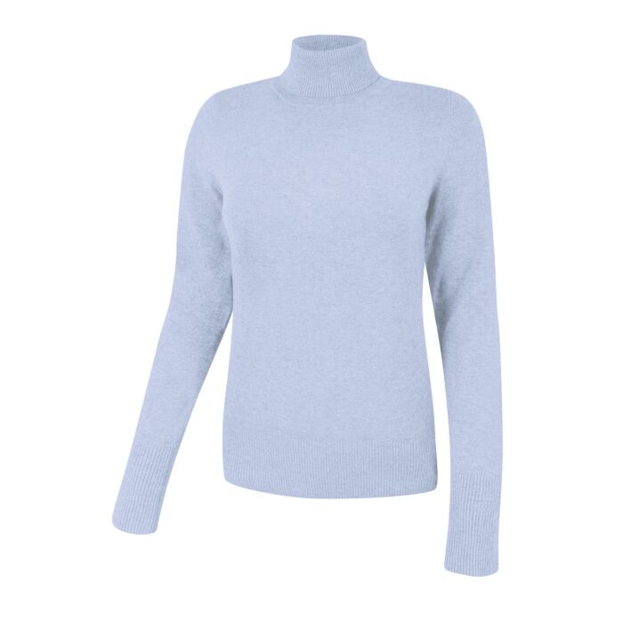 Basic Rollkragenpullover Damen uni