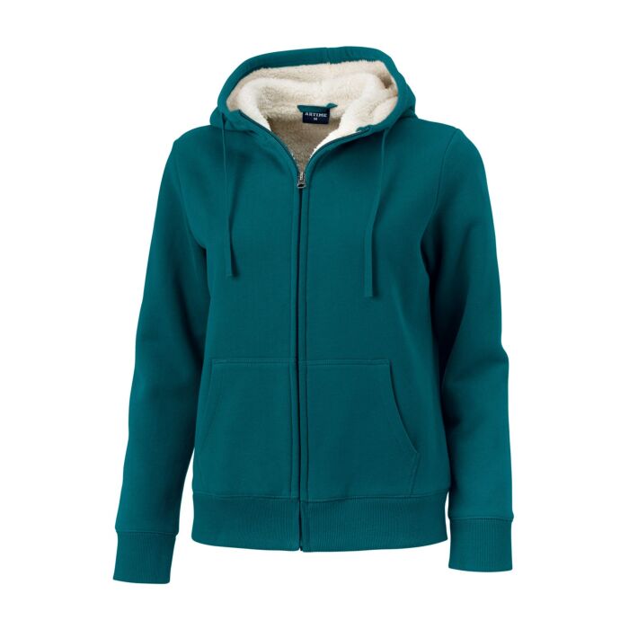 Sweatjacke mit Teddyfleece