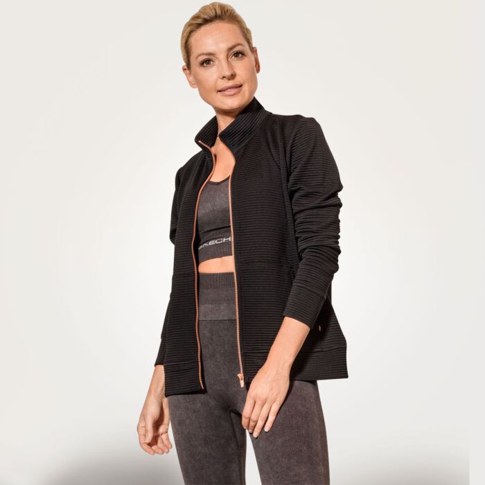 Veste polaire SKECHERS pour dames avec col montant