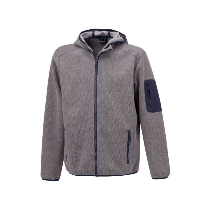 Sportive Fleece Jacke mit Kapuze