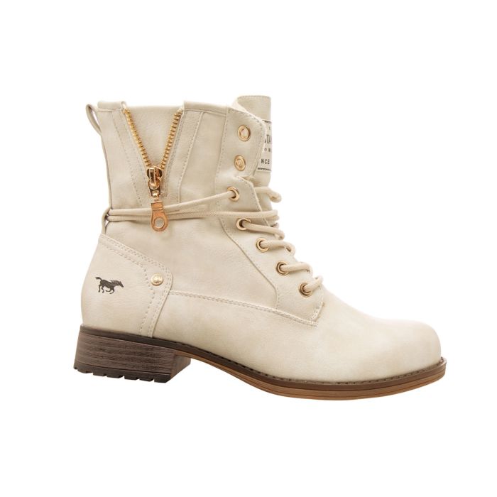 Image of Mustang Damen Schnürstiefel offwhite, 36 bei Lehner Versand Schweiz