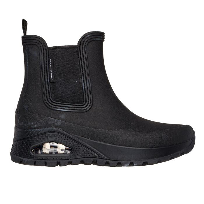 Wasserdichter Skechers UNO Rugged Gummibootie für Damen schwarz