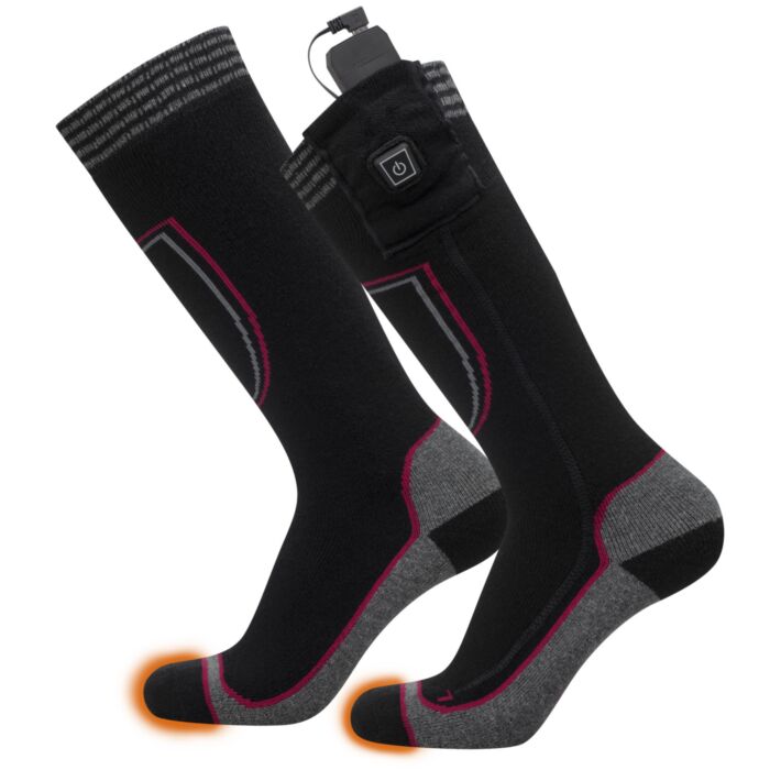 Heaters Beheizbare Socken mit Wollanteil, Akku betrieben