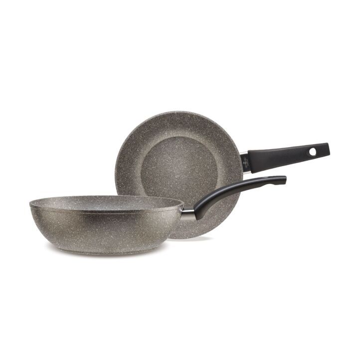 Wok-Pfanne, Piardi Home, Union Line, grau, Ø 28 cm