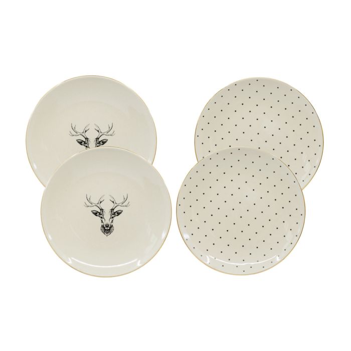 Image of Kadastar Teller Oh Deer 4er Set, creme bei Lehner Versand Schweiz